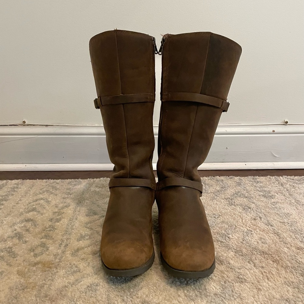 Teva de La Vina Women’s Tall Brown Waterproof Boots 9.5